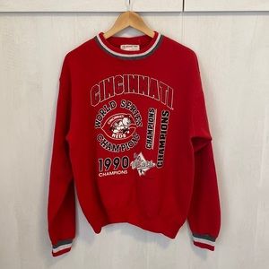 Vintage 1990 Baseball World Series Crewneck